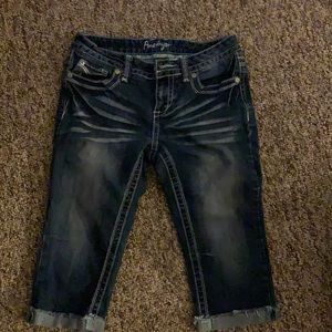 Blue Amethyst jeans capris